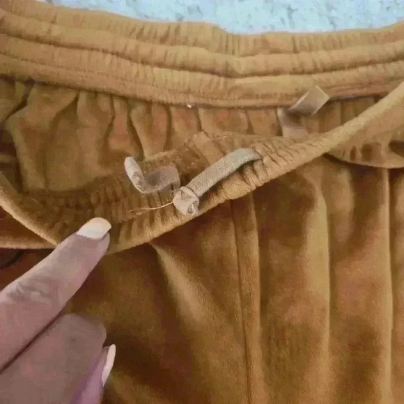 Skims Womens Plus Size Velour Wide Leg Straight Leg Pant in Sienna 4XL - Picture 9 of 14